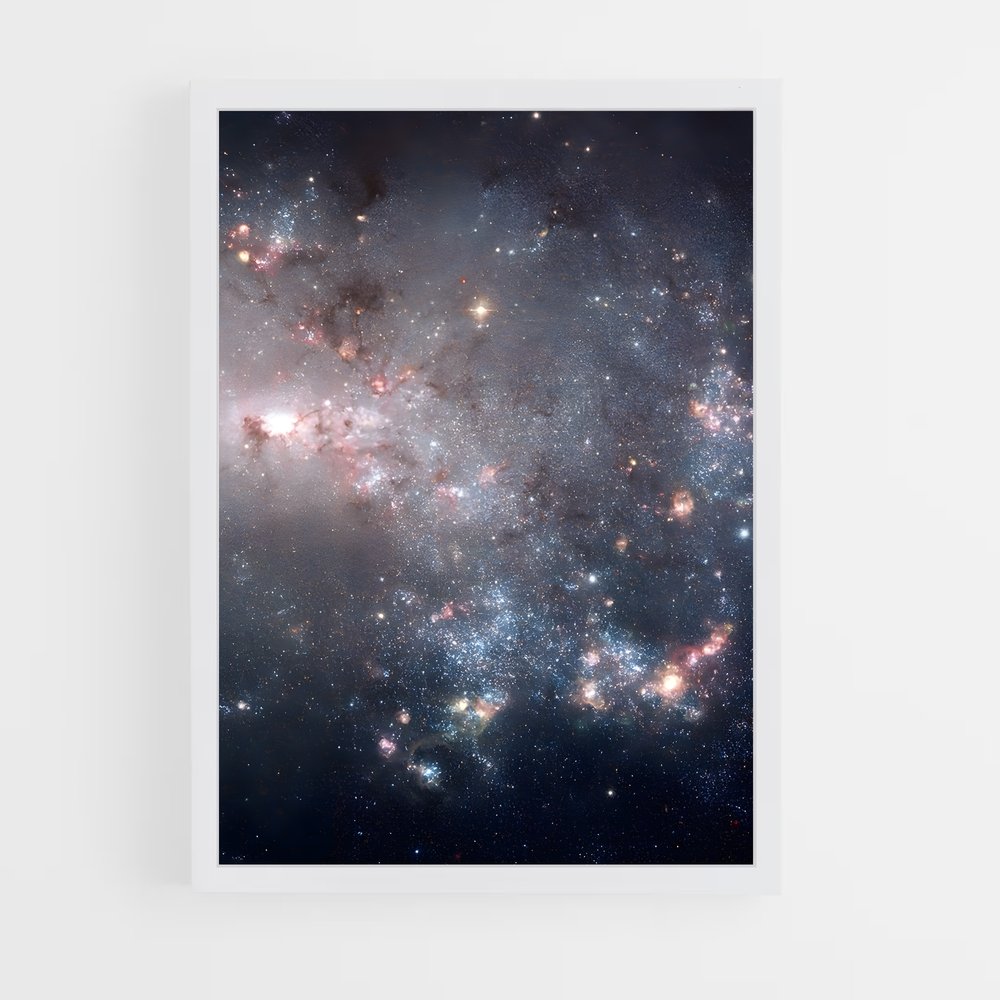 Poster incroyable de galaxie asymétrique (vue 3)